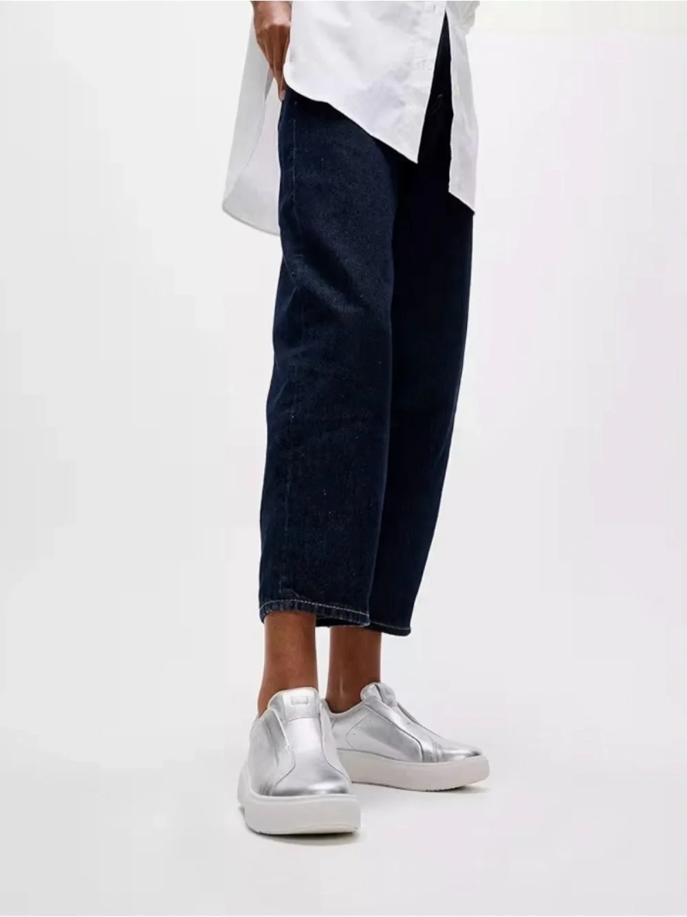 Fitflop Silver Slip-On Platform Sneakers